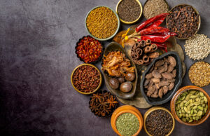 various indian spices at golconda chimney indian restaurant jersey city new jersey